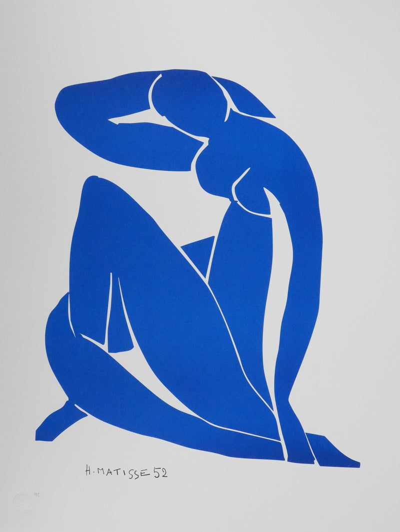 Henri MATISSE : Nu bleu V, Lithographie signée