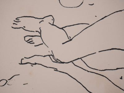 Albert MARQUET : Le baiser, Lithographie originale signée