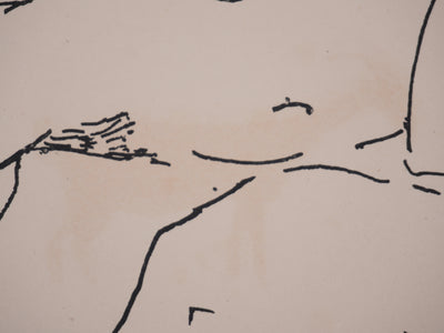 Albert MARQUET : Le baiser, Lithographie originale signée