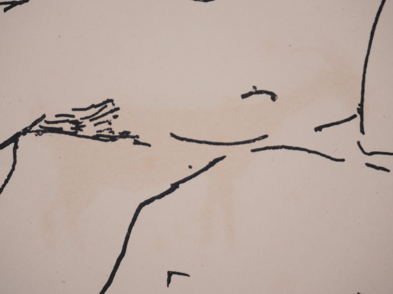 Albert MARQUET : Le baiser, Lithographie originale signée