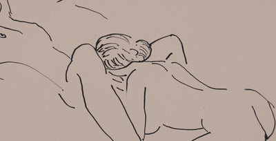 Albert MARQUET : Plaisir féminin, Lithographie originale signée