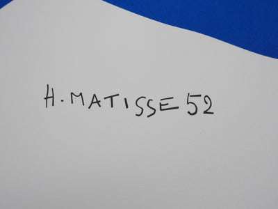 Henri MATISSE : Nu bleu V, Lithographie signée