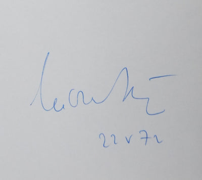 Lucien SEVE : Sonne comme un arbre, Autographe et dessin original signé