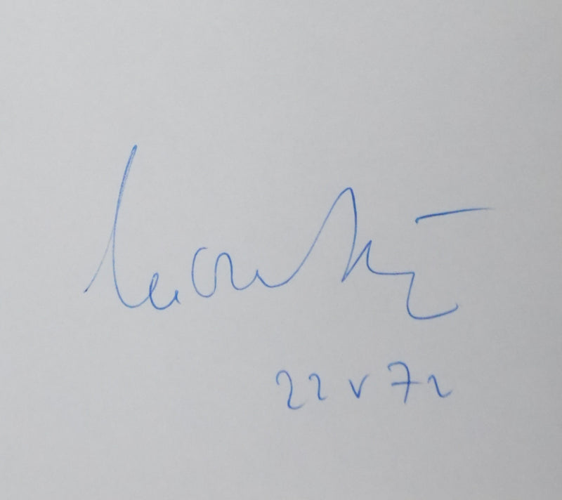 Lucien SEVE : Sonne comme un arbre, Autographe et dessin original signé