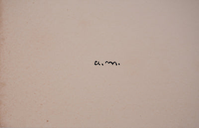 Albert MARQUET : Plaisir féminin, Lithographie originale signée