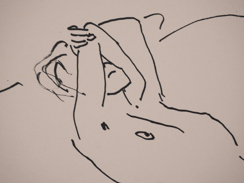 Albert MARQUET : Plaisir féminin, Lithographie originale signée