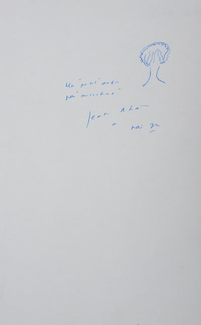 Jean NOHAIN : Un petit arbre, Autographe et dessin original signé