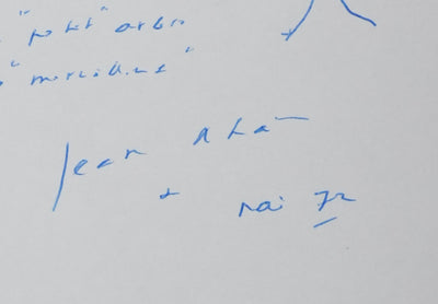 Jean NOHAIN : Un petit arbre, Autographe et dessin original signé