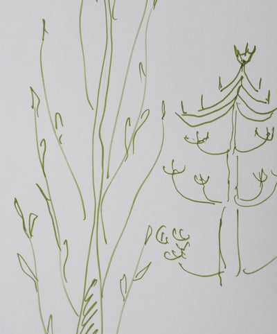 René ETIEMBLE : La végétation, Autographe et dessin original signé