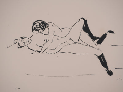 Albert MARQUET : Les femmes aux jarretelles, Lithographie originale signée