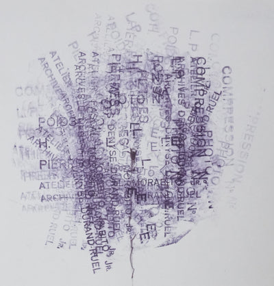 CESAR : Arborescence violette, Dessin original signé