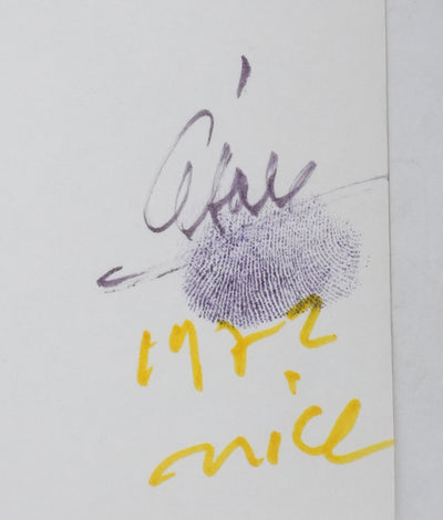 CESAR : Arborescence violette, Dessin original signé