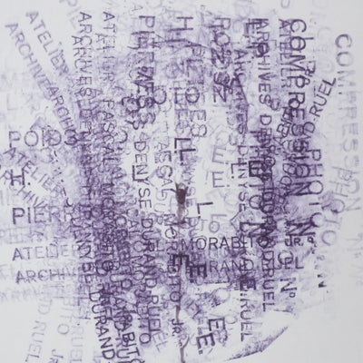 CESAR : Arborescence violette, Dessin original signé