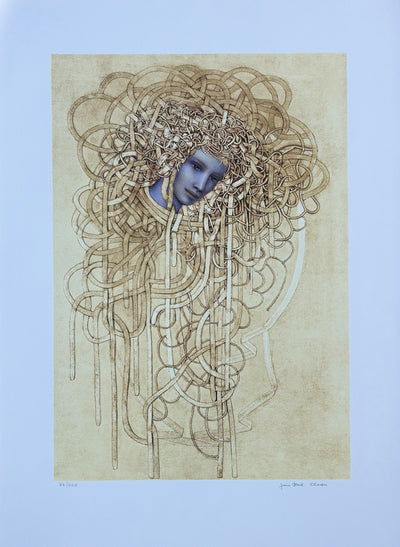 Jean-Paul CLEREN : Chevelure d'or, Lithographie originale (vue générale) - Crédit photo : Galerie Art.Paris
