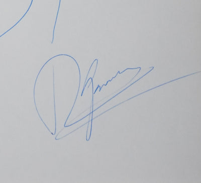 Roger GARAUDY : Arborescence bleue, Autographe et dessin original signé