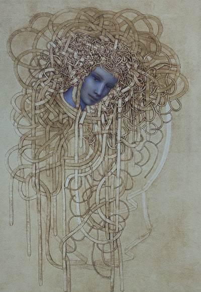 Jean-Paul CLEREN : Chevelure d'or, Lithographie originale (photo de détail 2) - Crédit photo : Galerie Art.Paris