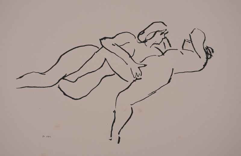 Albert MARQUET : Les amantes, Lithographie originale signée