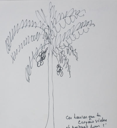 Jacques BENOIST-MECHIN : Les racines de Paul Valéry, Autographe et dessin original signé