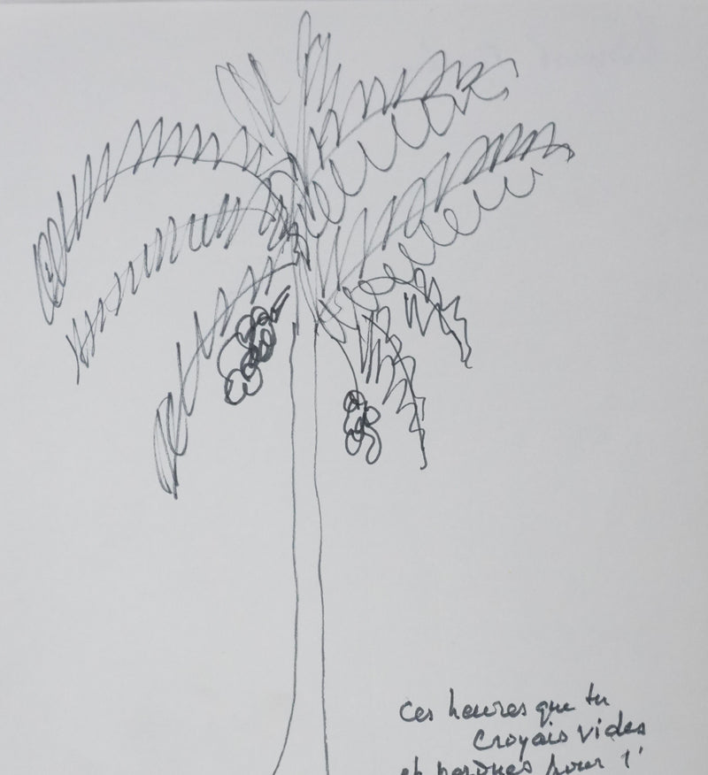 Jacques BENOIST-MECHIN : Les racines de Paul Valéry, Autographe et dessin original signé