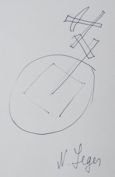 Nadia LEGER : Composition géométrique, Dessin original signé