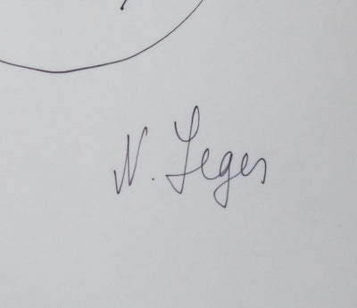 Nadia LEGER : Composition géométrique, Dessin original signé