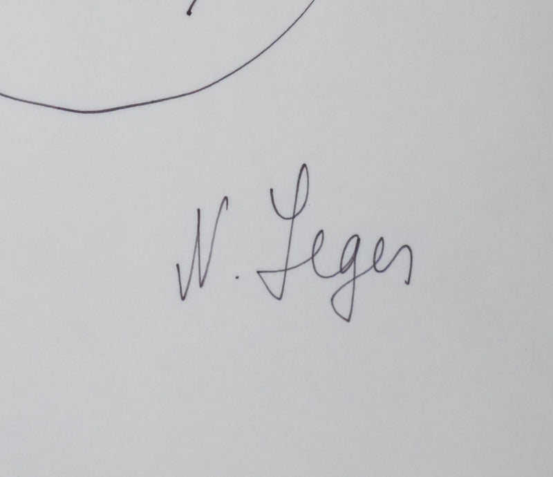 Nadia LEGER : Composition géométrique, Dessin original signé