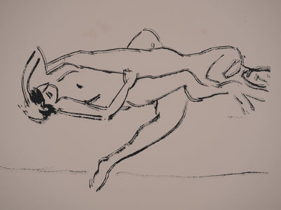 Albert MARQUET : Intimité, Lithographie originale signée