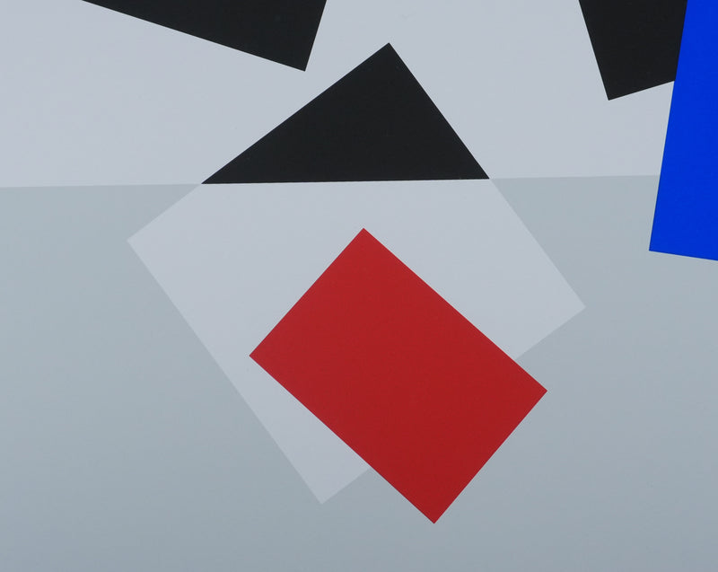 Joel FROMENT : Composition colorée, Sérigraphie originale signée