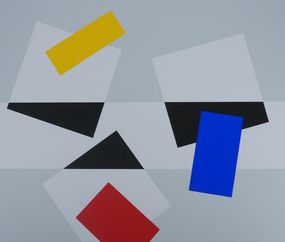 Joel FROMENT : Composition colorée, Sérigraphie originale signée