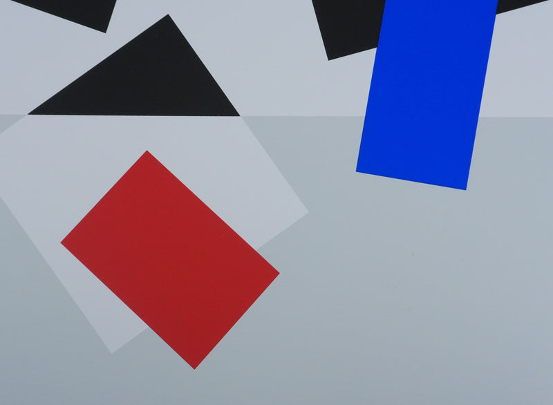 Joel FROMENT : Composition colorée, Sérigraphie originale signée