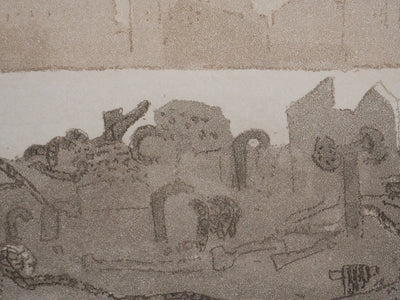 Zoran MUSIC : Venise, Canal de la Giudecca, Gravure originale