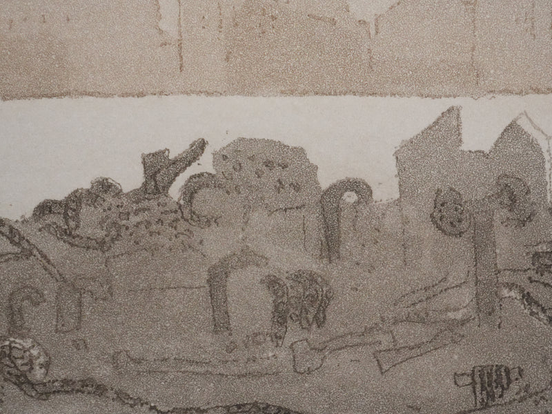 Zoran MUSIC : Venise, Canal de la Giudecca, Gravure originale