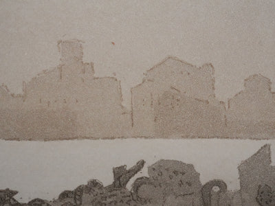 Zoran MUSIC : Venise, Canal de la Giudecca, Gravure originale