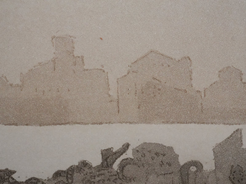 Zoran MUSIC : Venise, Canal de la Giudecca, Gravure originale