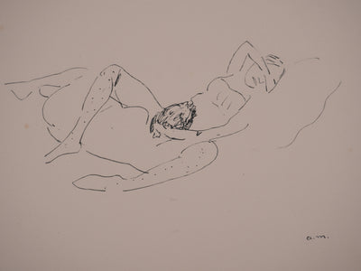 Albert MARQUET : Moment passionnel, Lithographie originale signée