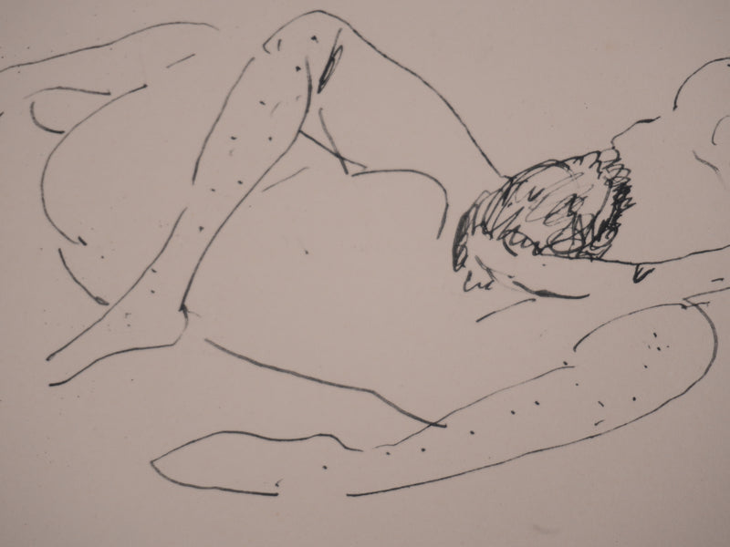 Albert MARQUET : Moment passionnel, Lithographie originale signée