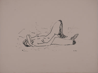 Albert MARQUET : Plaisir intime, Lithographie originale signée