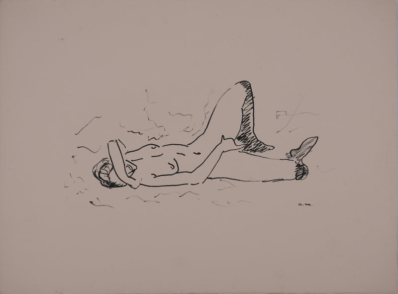 Albert MARQUET : Plaisir intime, Lithographie originale signée