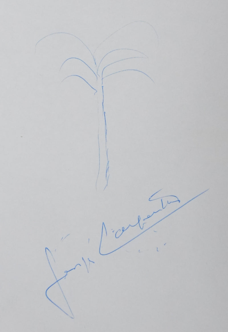 S. CARPENTIER : La jolie plante, Autographe et dessin original signé