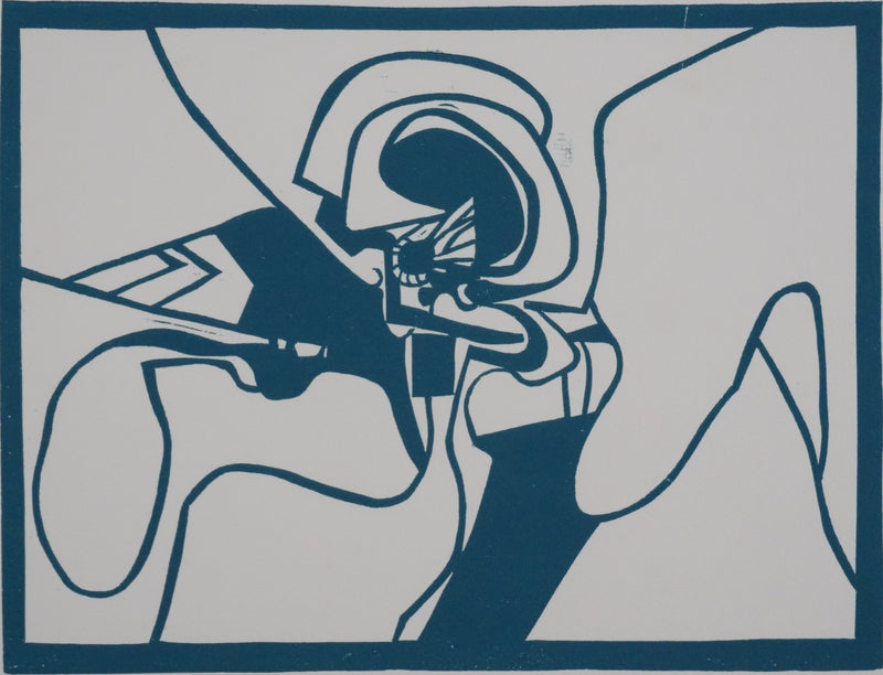 Robert MÜLLER : Le tunnel, Gravure originale