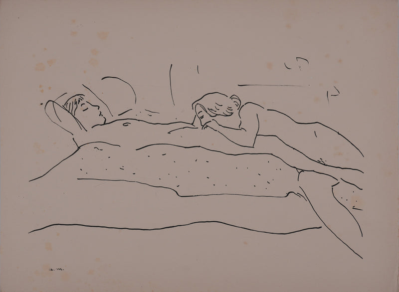 Albert MARQUET : Plaisir intime, Lithographie originale signée