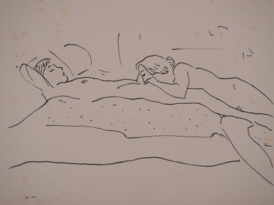 Albert MARQUET : Plaisir intime, Lithographie originale signée