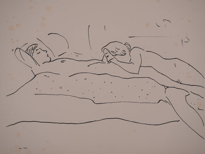 Albert MARQUET : Plaisir intime, Lithographie originale signée