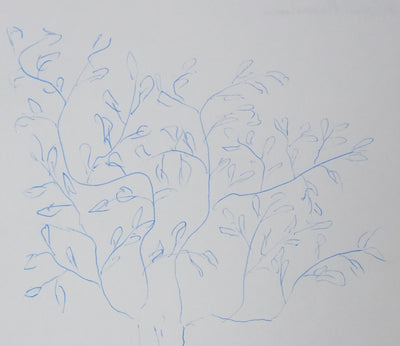 Alain MIMOUN : Les épines bleues, Autographe et dessin original signé