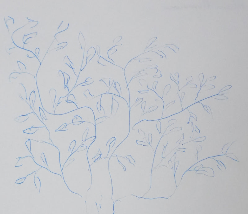 Alain MIMOUN : Les épines bleues, Autographe et dessin original signé