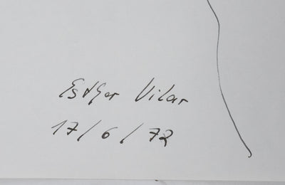 Esther VILAR : Le nuage de feuilles, Autographe et dessin original signé
