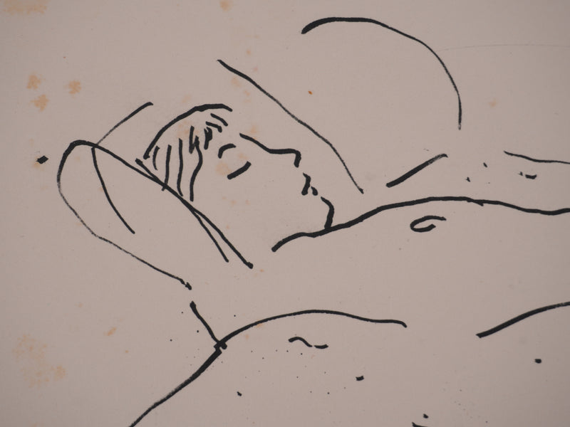 Albert MARQUET : Plaisir intime, Lithographie originale signée