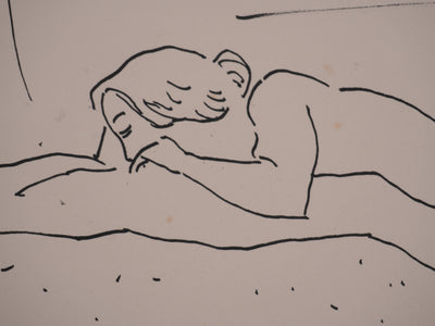 Albert MARQUET : Plaisir intime, Lithographie originale signée
