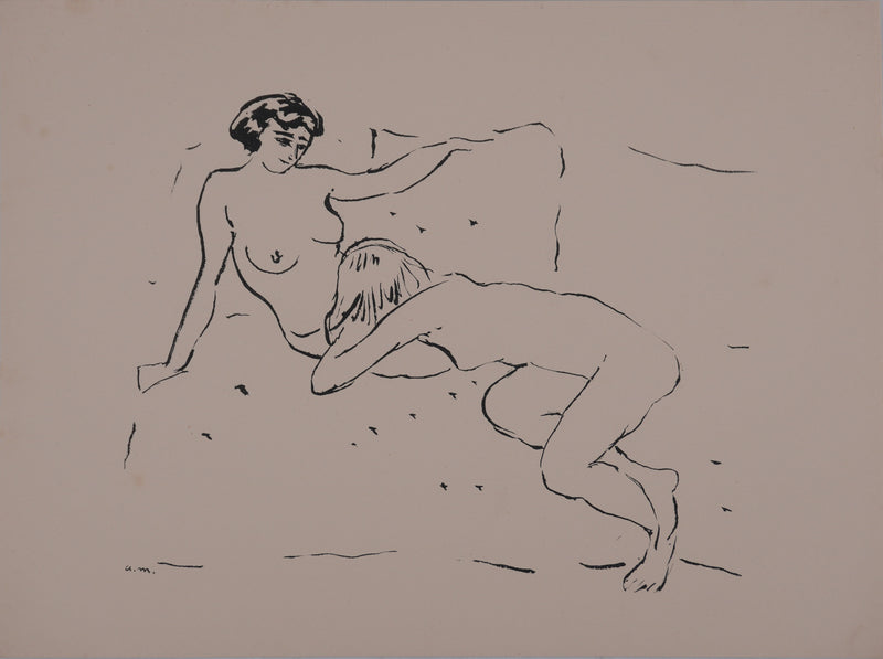 Albert MARQUET : Tendresse, Lithographie originale signée