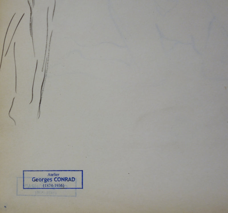 Georges CONRAD : Le petit démon, Dessin original signé